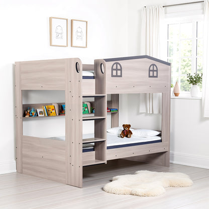 Hector Small Double Bunk Bed - Ash Grey