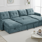 Moscow Sofabed Blue U Shape Corner