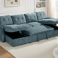 Moscow Sofabed Blue U Shape Corner