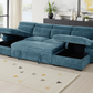 Hudson Sofabed Blue U Shape Corner