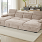 Hudson Sofabed Beige U Shape Corner