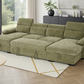 Hudson Sofabed Green U Shape Corner