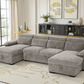 Hudson Sofabed Grey U Shape Corner