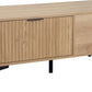 Miami 2 Drawer Coffee Table - Oak Effect/Black