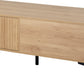 Miami 2 Drawer Coffee Table - Oak Effect/Black