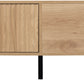 Miami 2 Drawer Coffee Table - Oak Effect/Black