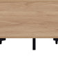 Miami 2 Drawer Coffee Table - Oak Effect/Black