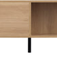 Miami 2 Drawer Coffee Table - Oak Effect/Black