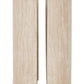 Modena Side Table - Clear Glass/Cream Marble Effect