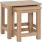 Tessa Nest of 2 Tables - Natural Oak Effect