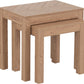 Leon Nest of 2 Tables - Medium Oak Effect