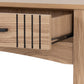 Tessa 2 Drawer Console Table - Natural Oak Effect