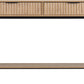 Miami 2 Drawer Console Table - Oak Effect/Black