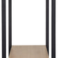 Miami 2 Drawer Console Table - Oak Effect/Black