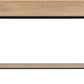 Miami 2 Drawer Console Table - Oak Effect/Black