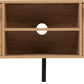 Leon 2 Door TV Unit - Medium Oak Effect