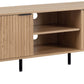Miami 2 Door TV Unit - Oak Effect/Black
