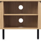 Miami 2 Door TV Unit - Oak Effect/Black