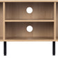 Miami 2 Door TV Unit - Oak Effect/Black
