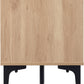 Miami 2 Door TV Unit - Oak Effect/Black
