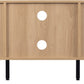 Miami 2 Door TV Unit - Oak Effect/Black