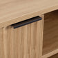 Miami 2 Door TV Unit - Oak Effect/Black