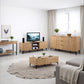 Miami 2 Door TV Unit - Oak Effect/Black