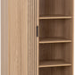 Tessa 1 Door Bookcase Unit - Natural Oak Effect