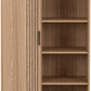 Tessa 1 Door Bookcase Unit - Natural Oak Effect