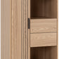 Tessa 1 Door 2 Drawer Bookcase Unit - Natural Oak Effect