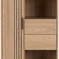 Tessa 1 Door 2 Drawer Bookcase Unit - Natural Oak Effect