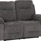 Guildford 2 Seater Recliner Sofa - Grey Fabric