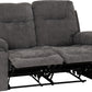 Guildford 2 Seater Recliner Sofa - Grey Fabric