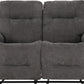 Guildford 2 Seater Recliner Sofa - Grey Fabric