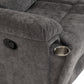 Guildford 2 Seater Recliner Sofa - Grey Fabric
