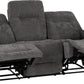 Guildford 3+2 Recliner Suite - Grey Fabric
