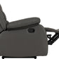 Roma 3 Seater Recliner Sofa - Grey Faux Leather