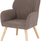 Jordan Occasional Chair - Brown Velvet Fabric