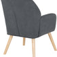 Jordan Occasional Chair - Dark Grey Velvet Fabric