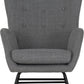 Hayden Rocking Chair - Dark Grey Fabric