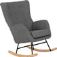 Hayden Rocking Chair - Dark Grey Fabric