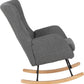 Hayden Rocking Chair - Dark Grey Fabric