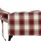 Kensington Recliner Chair - Red Tartan Fabric