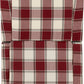 Kensington Recliner Chair - Red Tartan Fabric