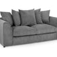 Harley Jumbo Sofa Grey 3 Seater