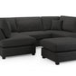 Carnaby Classic Sofa Black U Shape Corner