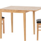 Vienna Drop Leaf Dining Set - Medium Oak Effect/Brown Faux Leather