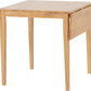 Vienna Drop Leaf Dining Set - Medium Oak Effect/Brown Faux Leather