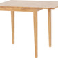 Vienna Drop Leaf Dining Set - Medium Oak Effect/Brown Faux Leather