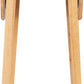 Mason Double Drop Leaf Dining Set - Oak Varnish/Brown Faux Leather
